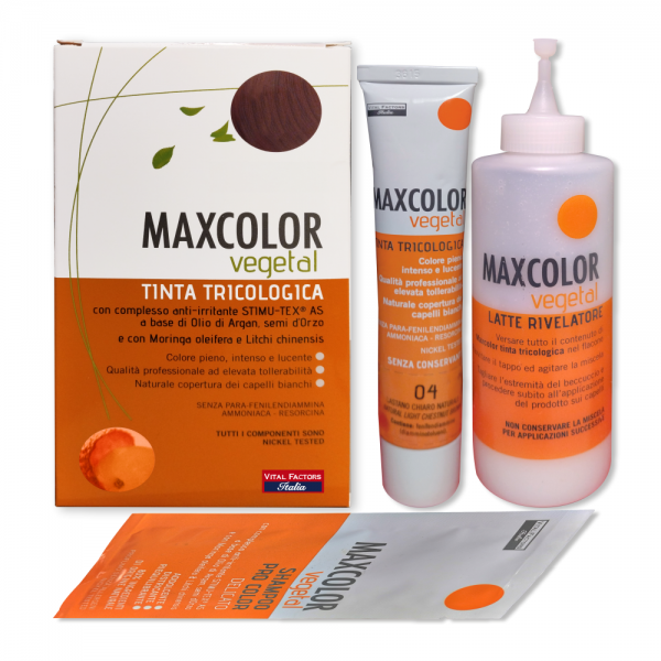 Tinture per Capelli MaxColor Vegetal di Vital Factors Italia